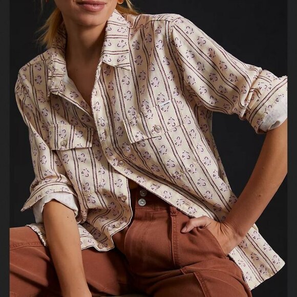 *NEW MOTHER The Frenchie Frenchie Buttondown Shirt - Picture 1 of 11